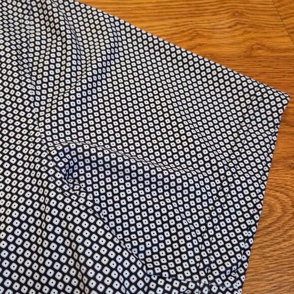 Peter Millar Polo Shirt Mens Medium Purple Diamond AOP Summer Comfort Lake Golf - Picture 12 of 14